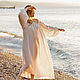 Silk cambric shirt Be Free white long. Pareos. Delicate Clothing Store (Daria). My Livemaster. Фото №4