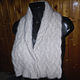 Double-sided women's knitted scarf Snows. Scarves. Warm Yarn. My Livemaster. Фото №5