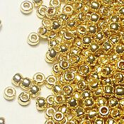 Материалы для творчества handmade. Livemaster - original item Toho Beads 11/0 PF557 Japanese Toho Beads Round 5g Gold. Handmade.