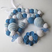Одежда handmade. Livemaster - original item Slingobusy knitted with flower 