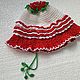 PANAMA KNITTED 'RED ROSE' (size 54-56 cm), Panama, Moscow,  Фото №1