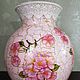  стеклянная ваза Яблоневый цвет, Вазы, Москва,  Фото №1
