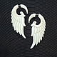 Order  angel Wing earring made of Buffalo bone. Garuda. Livemaster. . Single earring Фото №3