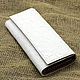 Women's wallet made of genuine leather white. Wallets. Izdeliya iz kozhi SUNGAZER. Ярмарка Мастеров.  Фото №6