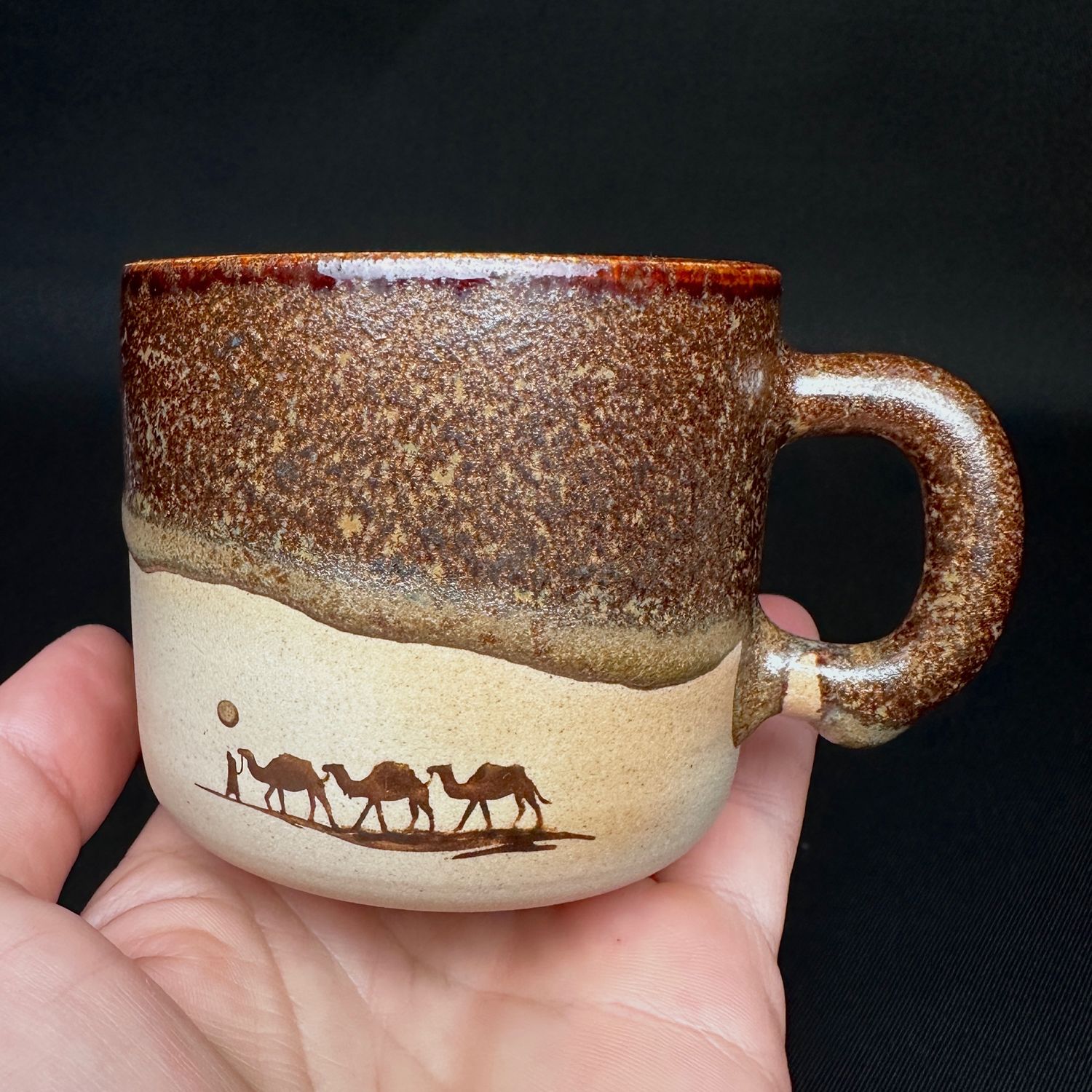 Керамические кружки «Караван верблюдов» 2 шт. Авторская керамика ...