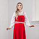 Linen sundress traditional Russian beauty, Sundresses, Omsk,  Фото №1