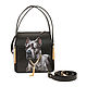 Leather bag square 'Portrait to order', Classic Bag, St. Petersburg,  Фото №1