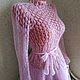 Openwork mohair dress 'Mysterious' handmade. Dresses. hand knitting from Galina Akhmedova. My Livemaster. Фото №6