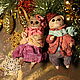Order Christmas decorations. Cotton toy couple of loving bears. paintmart (oikos). Livemaster. . Christmas decorations Фото №3