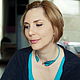 "Бирюзовая лила". Разомкнутое колье из полимерной глины. Колье. Рудая Анна (rudayaanna). Ярмарка Мастеров.  Фото №5