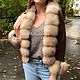 Заказать Жакет из кашемира цвета «каштан» с опушкой из куницы. Polinella Furs Exclusive. Ярмарка Мастеров. . Кардиганы Фото №3