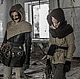 Хомут с капюшоном "Сталкер 1". Пончо. Дарья Евтушенко (DaraFolk). Ярмарка Мастеров.  Фото №6