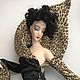 Заказать Винтаж: Винтажная редкая фарфоровая кукла дома Erte, Panther. Valery-antique. Ярмарка Мастеров. . Статуэтки винтажные Фото №3