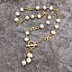 Chic natural pearl sautoire with pearl pendant. Beads2. naturalkavni. My Livemaster. Фото №6