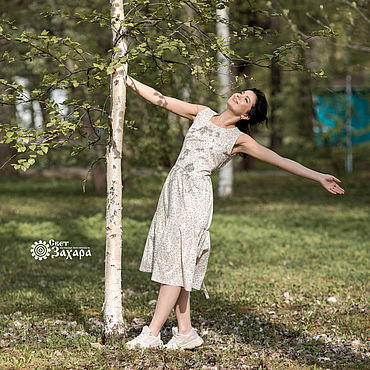 Одежда ручной работы. Ярмарка Мастеров - ручная работа Сарафан "Поля". Handmade.