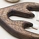 Order Straight small cutting board with horns, color 'charcoal'. derevyannaya-masterskaya-yasen (yasen-wood). Livemaster. . Cutting Boards Фото №3