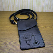 Сумки и аксессуары handmade. Livemaster - original item Handbag-case for a smartphone over the shoulder.. Handmade.