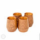 Set of wooden glasses made of fir wood - 4 pcs. NC13. Mugs and cups. ART OF SIBERIA. Online shopping on My Livemaster.  Фото №2