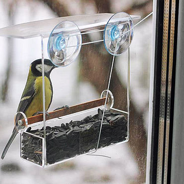 Кормушки для птиц на окно купить в Беларуси | Интернет магазин производителя Арт Кормушка