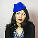 Cap hat 'Royal blue'. Hats1. Novozhilova Hats. Online shopping on My Livemaster.  Фото №2