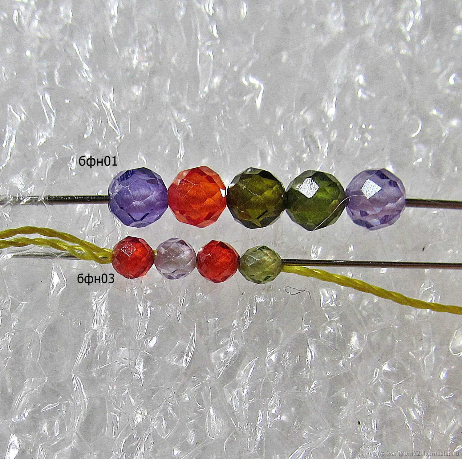 Бусина фианита, граненая, искусственный циркон, бфн03 купить в интернет ...