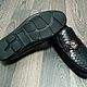 Men's moccasins, made of genuine python leather, in black!. Moccasins. SHOES&BAGS. My Livemaster. Фото №4