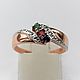 Ring: ' Vesta - emerald, ruby, sapphire, gold 585, Rings, Moscow,  Фото №1
