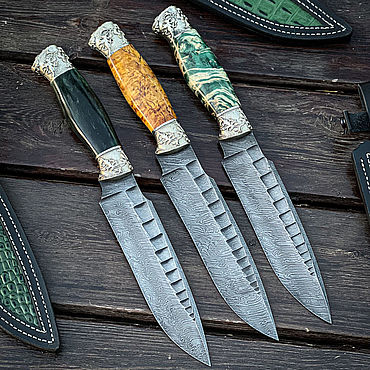 Набор ножей из дамасской стали купить в магазине Vazaro