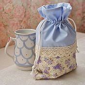 Сувениры и подарки handmade. Livemaster - original item Bags for gifts: Blue/ lavender. Handmade.