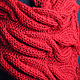 Knitted set Scarlet Flower, knitted hat, scarf, mittens, Headwear Sets, Minsk,  Фото №1