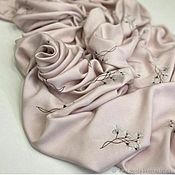 Материалы для творчества handmade. Livemaster - original item Fabric: Viscose plaited flowers on powdery. Handmade.