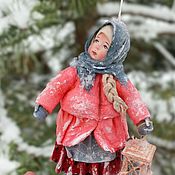Текстильная интерьерная кукла "Зефирка"