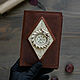 Passport cover made of leather 'The Way and the Goal'. Bone/Hazelnut. Passport cover. WoobbyArt. My Livemaster. Фото №5