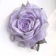 Brooch flower fabric chiffon rose ' Spring - I lilac'. Brooches. fioridellavita. My Livemaster. Фото №4