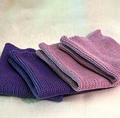 Куклы и игрушки handmade. Livemaster - original item Knitted a blanket for dolls (purple). Handmade.