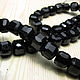 Black tourmaline sherl 8 mm faceted square. Beads1. Elena (luxury-fittings). My Livemaster. Фото №6