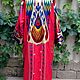 Uzbek robe made of suzane and ikat. Boho coat, caftan. S018. Robes. businka34. Online shopping on My Livemaster.  Фото №2