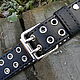 Leather belt, riveted.Brutal. Straps. Marik Leather Craft. Online shopping on My Livemaster.  Фото №2