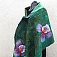 Felted women's stole : ' Gift Favorite!'. Wraps. zavAlenka. My Livemaster. Фото №4