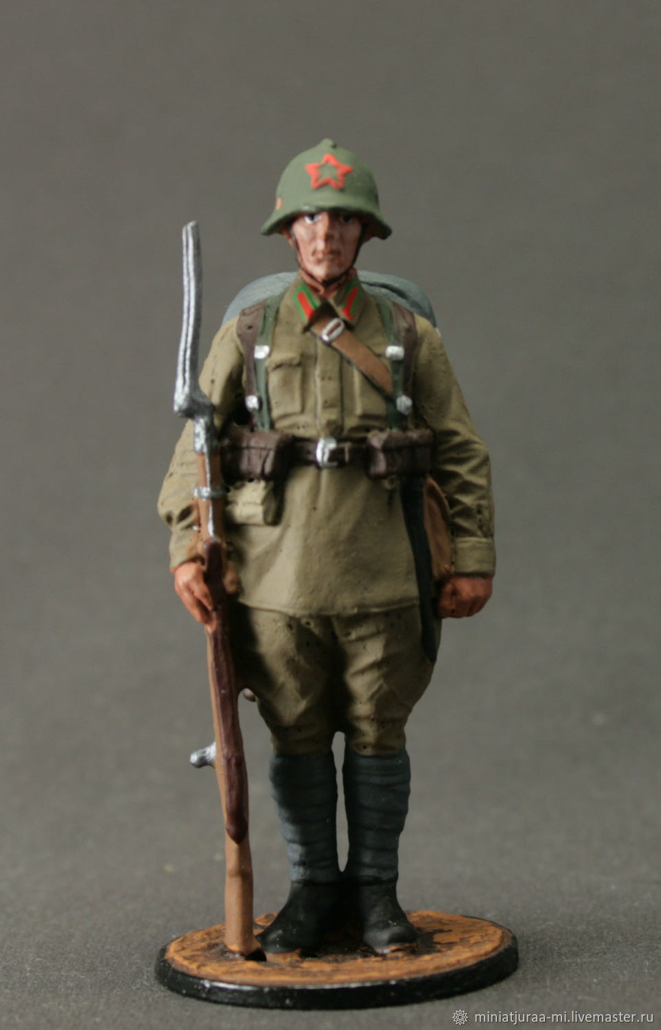 militaire régulateur le Caporal de l'Armée Rouge WW2 54 mm Tin soldier 1945 URSS 