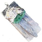 Украшения handmade. Livemaster - original item Snow Queen pendant made of selenite and kyanite. Handmade.