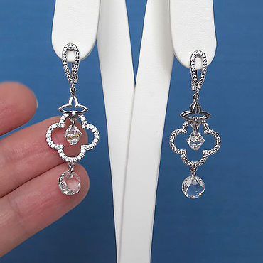 Свадебный салон ручной работы. Ярмарка Мастеров - ручная работа Серьги: