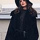 Black double breasted coat in the style of boho. Chic. Coats. Lana Kmekich (lanakmekich). My Livemaster. Фото №5