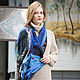 Order Scarf Cashmere shawl blue gray color for women. YUYE. Livemaster. . Scarves Фото №3