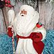 Santa Claus under the tree of cotton wool with a staff and bullfinch as a child. Ded Moroz and Snegurochka. juliaartist (dedatut). My Livemaster. Фото №4