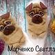 Видео мастеркласс по меховым животным на варежки «Мопсы», Варежки, Евпатория,  Фото №1