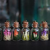 Украшения handmade. Livemaster - original item Pendant jar with mushrooms. Handmade.