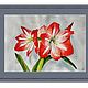 Order Bright red amaryllis hippeastrum watercolor painting flowers. marselart. Livemaster. . Pictures Фото №3