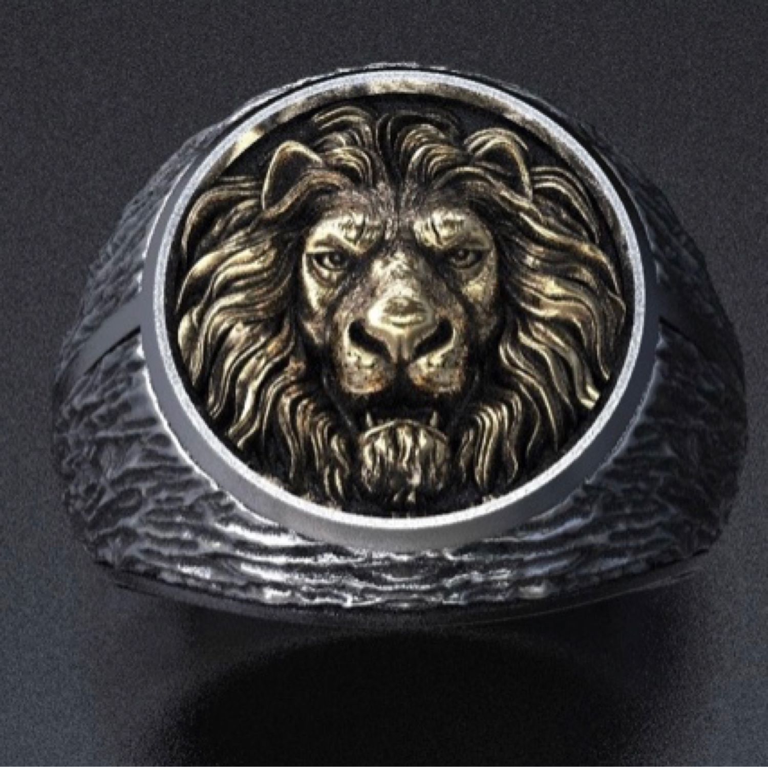 Кольцо из львом