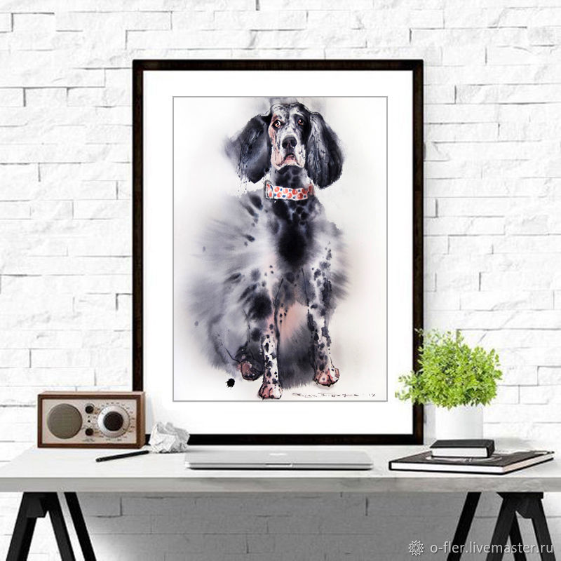 "Гулять!!!Пожалуйста..." картина акварелью купить в интернет-магазине ...